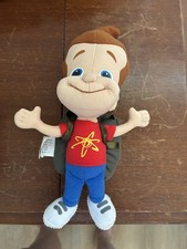 Jimmy Neutron Simon & Schuster 2003 Plush & 16 Page Book Tucked In Backpack RARE picture