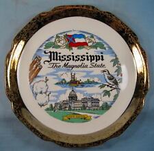 Mississippi Magnolia State Decorative State Plate Capsco Capitol Souvenir (O2) picture