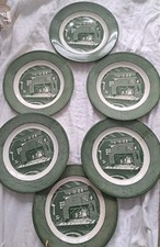 Vintage Royal Colonial Homestead Dinner Plates 4 In Good Condition,  2 Damaged picture