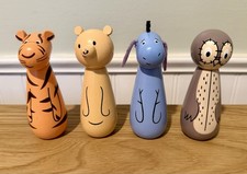 Orange Tree Toys Disney Winnie the Pooh Wooden Set of 4 Eeyore Pooh Owl Tigger picture