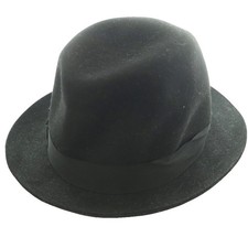 Borsalino Charlait Wool Hat 59cm Black Men’s Folded Fedora (Ages 14+) picture