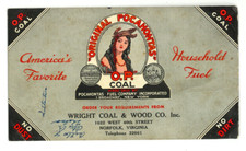 Vintage - O.P. Coal Wright Coal & Wood, Norfolk, VA Advertising Card picture