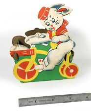 Vintage Cardboard Easter Bunny Candy Container G.M.CO Die Cut (Circa 1940's) picture