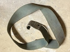 EXCELLENT CONDITION WWII Classic Green carrying strap -Riveted Hook Green Canvas picture