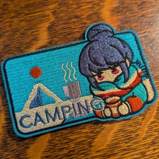 Yuru Camp CAMPING Rin Shima patch morale patch hook and loop Laid-Back Camp PVC picture