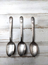 Wm Rogers Co. Presidential Silver Plated Spoons Washington Adams Jefferson picture