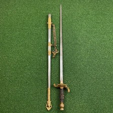 Vintage R.W. Randolph Ceremonial Dress Sword w/ Scabbard & Chain 34