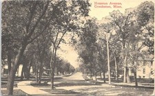 Lithograph Crookston MN Street Scene 1920 picture