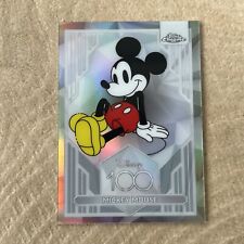2023 Topps Chrome Disney 100 Mickey Mouse Refractor #1 picture