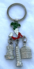 Vintage Key Chain Charms  Italy Leaning Tower Of Pisa 4 inch picture