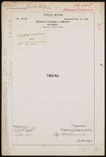 Photo:Frederick Stearns Company Thelma Perfumery Trademark 1898 picture