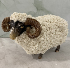 Dresden Irish Porcelain Horned Ram Sheep Figurine Ireland Vintage Home Decor 6