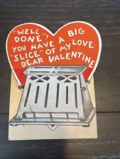 Vintage Bread Toaster Valentine’s Day Card picture