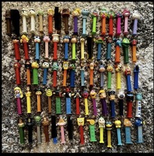 Huge Lot of 67 Pez Dispensers Star Wars, Disney, Holiday, Wizard Of Oz, Fruit ++ picture