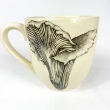 Laura Zindel Chanterele Mushroom Stoneware Mug Huge 16 oz picture