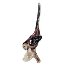 Vintage Goebel Porcelain Bird Figurine Long Tailed Titmouse Germany Collectible picture