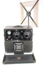 VINTAGE 20s PORTABLE KEMPER RADIO CORP MODEL K-52 WITH LOOP ANTENNA  OUTSTANDING picture