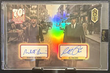 Wild Card 2026 70's Godfather Dual Auto  Robert De Niro/Al Pacino Dual True 1/1 picture