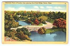 Vintage Postcard Massachusetts Panorama View of Franklin Park, Boston, MA. c1944 picture