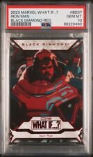2023 Upper Deck Marvel What If Black Diamond Red 13/49 Iron Man picture