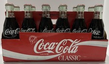 Vintage 1986 Coca-Cola Classic 12-Pack Glass Bottles Original Formula Full picture