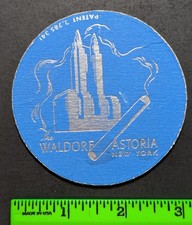 Vintage 1930s Waldorf Astoria Hotel New York Coaster picture