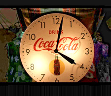 Rare  Antique 1950’s Original  Bubble Coca Cola Clock   “  READ DESCRiTPION  “ picture