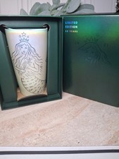 🔥New STARBUCKS 50th Anniversary Limited Edition Siren Ceramic Tumbler NIB 2021 picture
