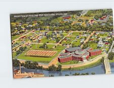 Postcard Aerial View of North Side High School Fort Wayne Indiana USA picture