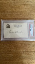 Franklin D. Roosevelt Signed Stationary PSA Certification picture