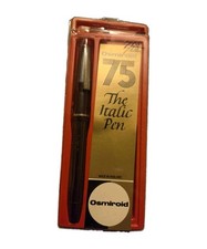Vintage Osmiroid 75 The Italic Fountain Pen NOS/Open Box England picture