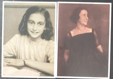 Anne Frank & mother Edith Vintage Continental Postcards Unposted picture