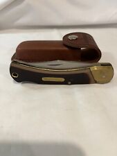 Schrade + 60T Old Timer Lockback Folding One (1) Blade Pocket Knife With Sheath picture