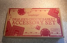 Longaberger Dealer's Choice Basket Accessories Set  New in Original Box picture
