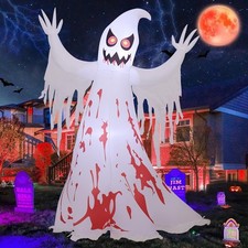 8.2 FT Giant Halloween Inflatable Ghost - Outdoor BlowupYard Decoration withB... picture