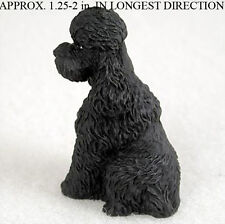 Poodle Mini Hand Painted Figurine Hand Painted Black Sport picture