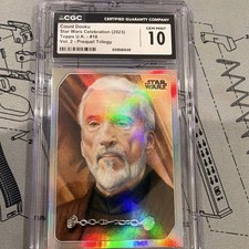 Topps Star Wars Celebration Europe 2023 Count Dooku Star Wars Galaxy CGC Mint 10 picture