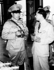Cuban Colonel Fulgencio BATISTA and President Manuel Luis QUEZON - 1937 Photo picture