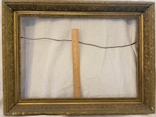 Antique Gesso Picture Frame Ornate Gold Gilt Victorian 16x20 Wood Vintage Large picture