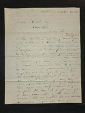 1845 New Bedford MA Legal ALS Gov John Clifford, Dentist Probate Brigham Farwell picture