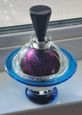 Steven Correia SATURN Art Glass XL Perfume Bottle RARE Beautiful picture