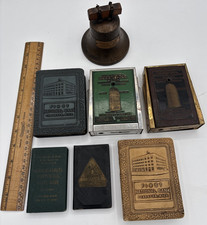 7 Antique Detroit Advertising Book, Building & Bell Bank Lot/Collection, No Keys picture