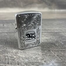 AH-080 - Vintage Unknown Company Logo Trademark Advertising Lighter picture