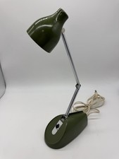 Vintage Hamilton Industries HC-18 Avocado Green MCM Folding Desk Lamp Working  picture