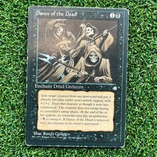 MTG Dance of the Dead Ice Age 1995 #118 Vintage Black Enchantment MP/LP picture