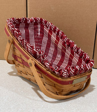Longaberger Sleigh Basket 1991 Christmas Holiday Yuletide Traditions Veggie picture