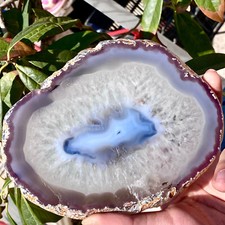 1.1LB  Bonsai Suiseki-Natural Cut agate into flakes Stone-Rare Stunning Viewing picture