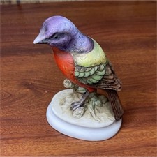Lefton Painted Bunting Porcelain Bird Figurine Collectible picture