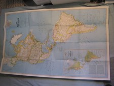 THE AMERICAS MAP+BIRD MIGRATION IN THE AMERICAS National Geographic August 1979 picture