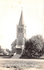 Lutheran Church Milltown WI Wisconsin RPPC 1940 Postcard 4607 picture